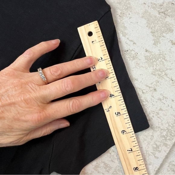 Felina Womens Black Top Basic Short Sleeve Modal Super Soft Old Money Capsule - Picture 14 of 14